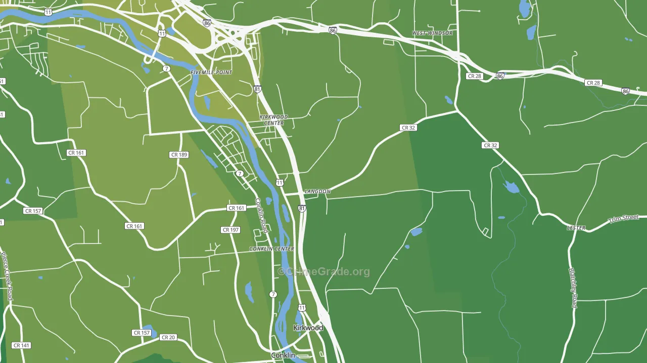 Kirkwood, NY Map of Vehicle Theft Rates