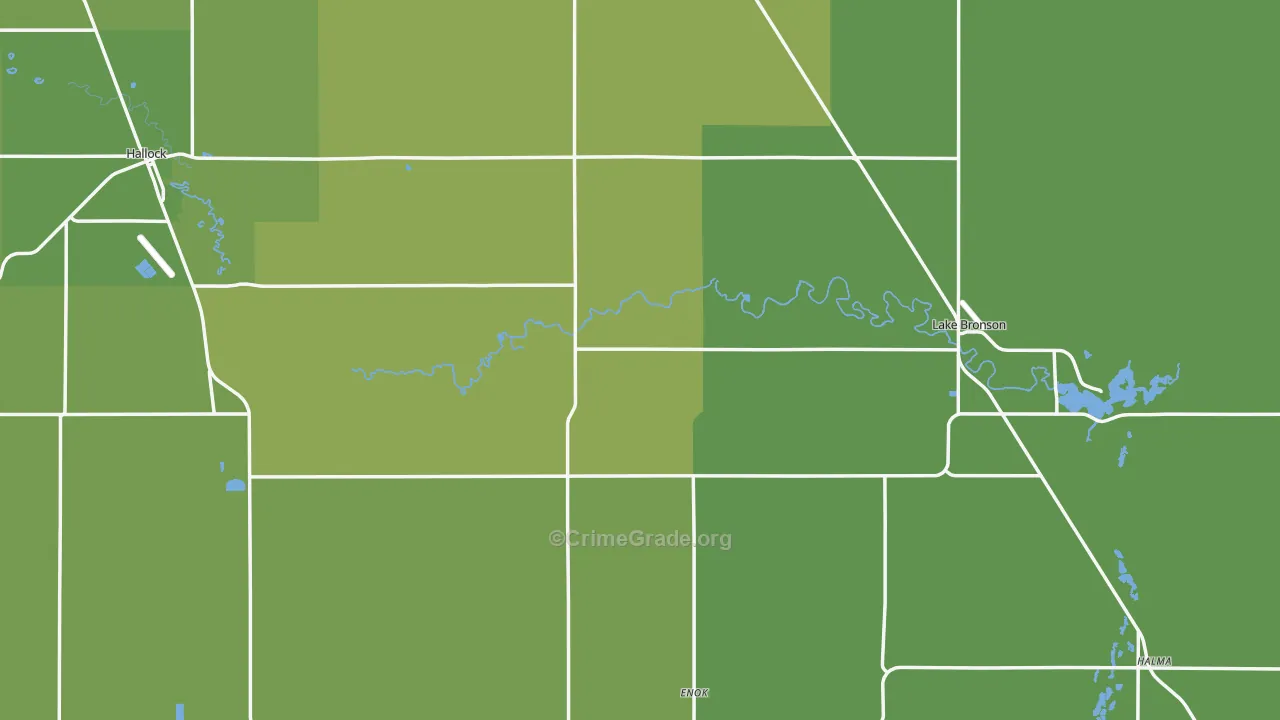 Kittson County, MN Map of Vehicle Theft Rates