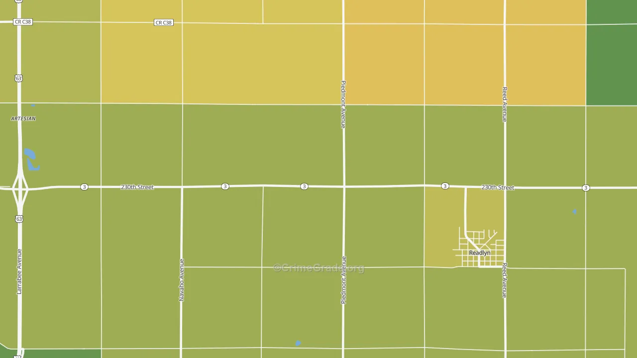 Knittel, IA Map of Vehicle Theft Rates