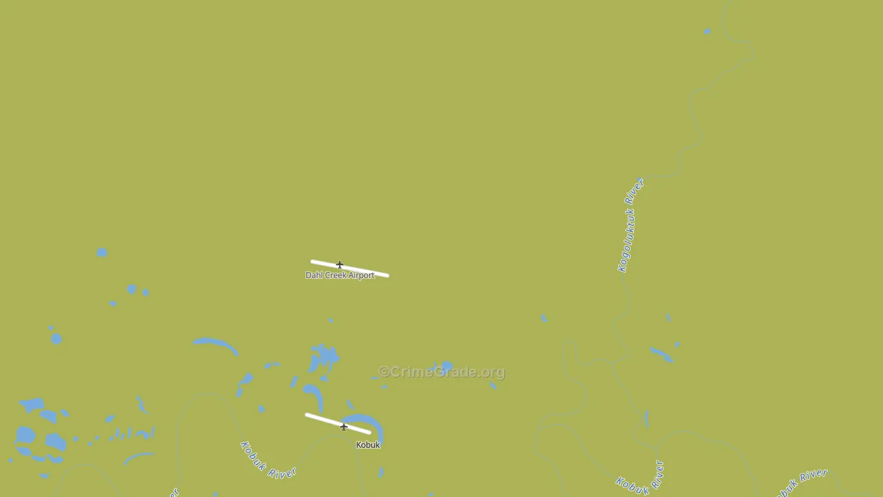 Kobuk, AK Map of Vehicle Theft Rates