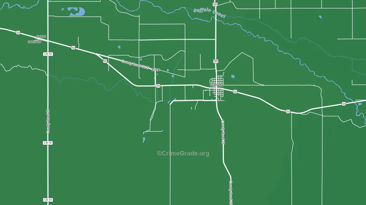 Koen, CO Map of Vehicle Theft Rates
