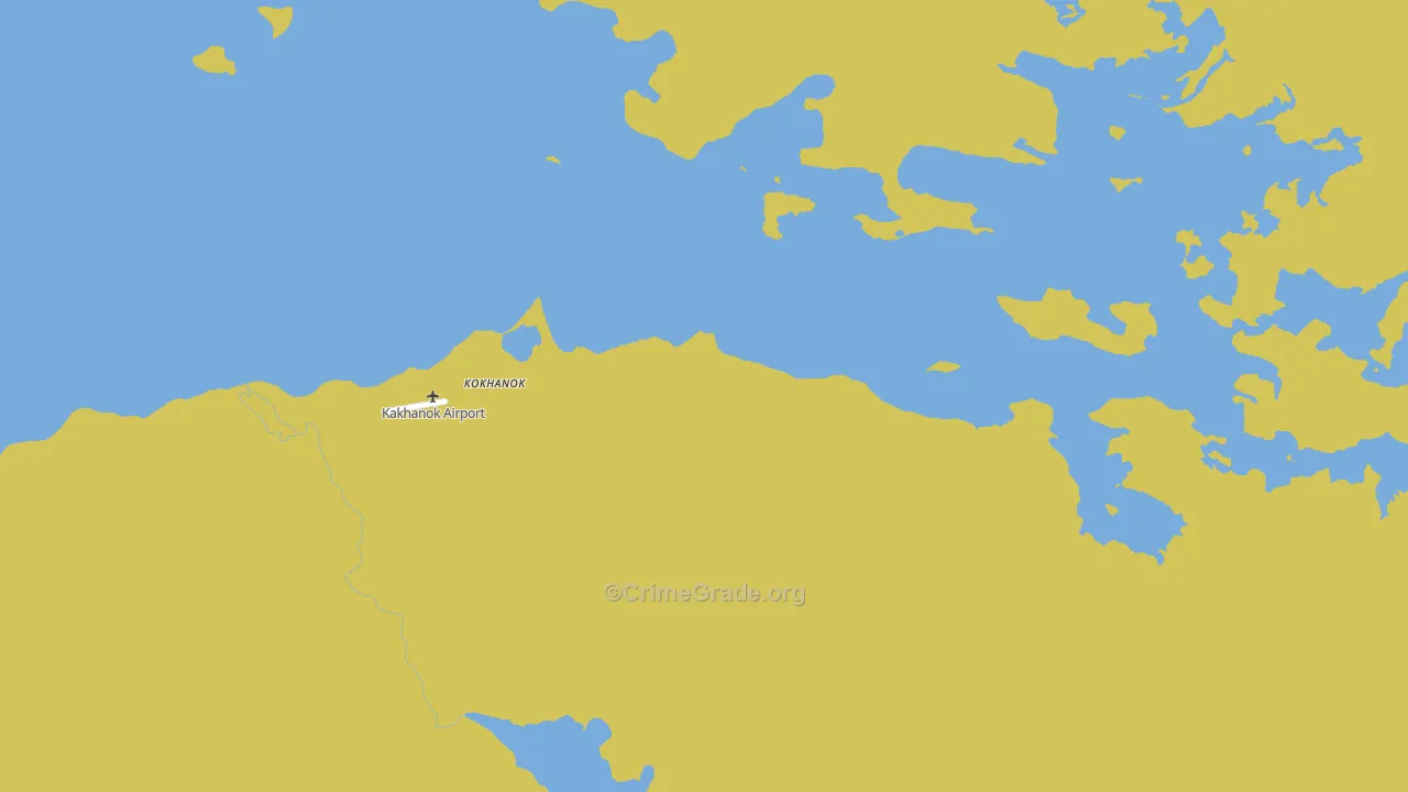 Kokhanok, AK Map of Vehicle Theft Rates