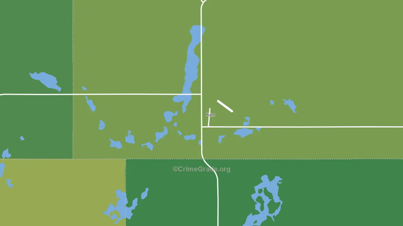 Kulm, ND Map of Vehicle Theft Rates