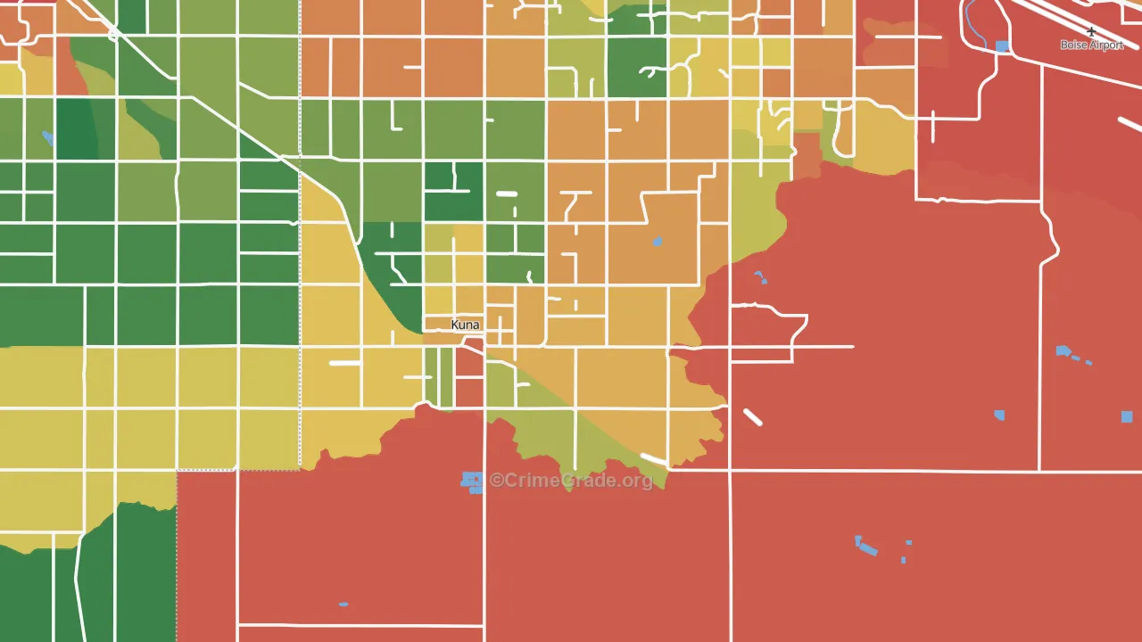 Kuna, ID Map of Vehicle Theft Rates