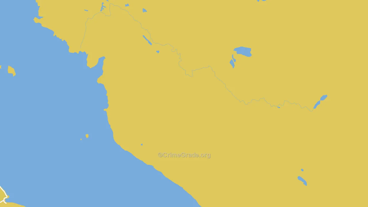 Kupreanof, AK Map of Vehicle Theft Rates