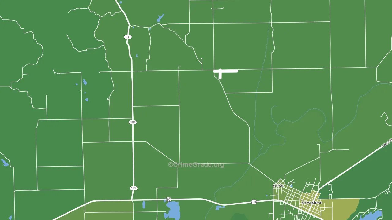 Kurtz, IN Map of Vehicle Theft Rates