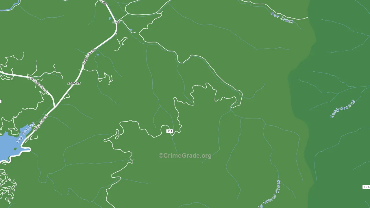 Kyle, NC Map of Vehicle Theft Rates