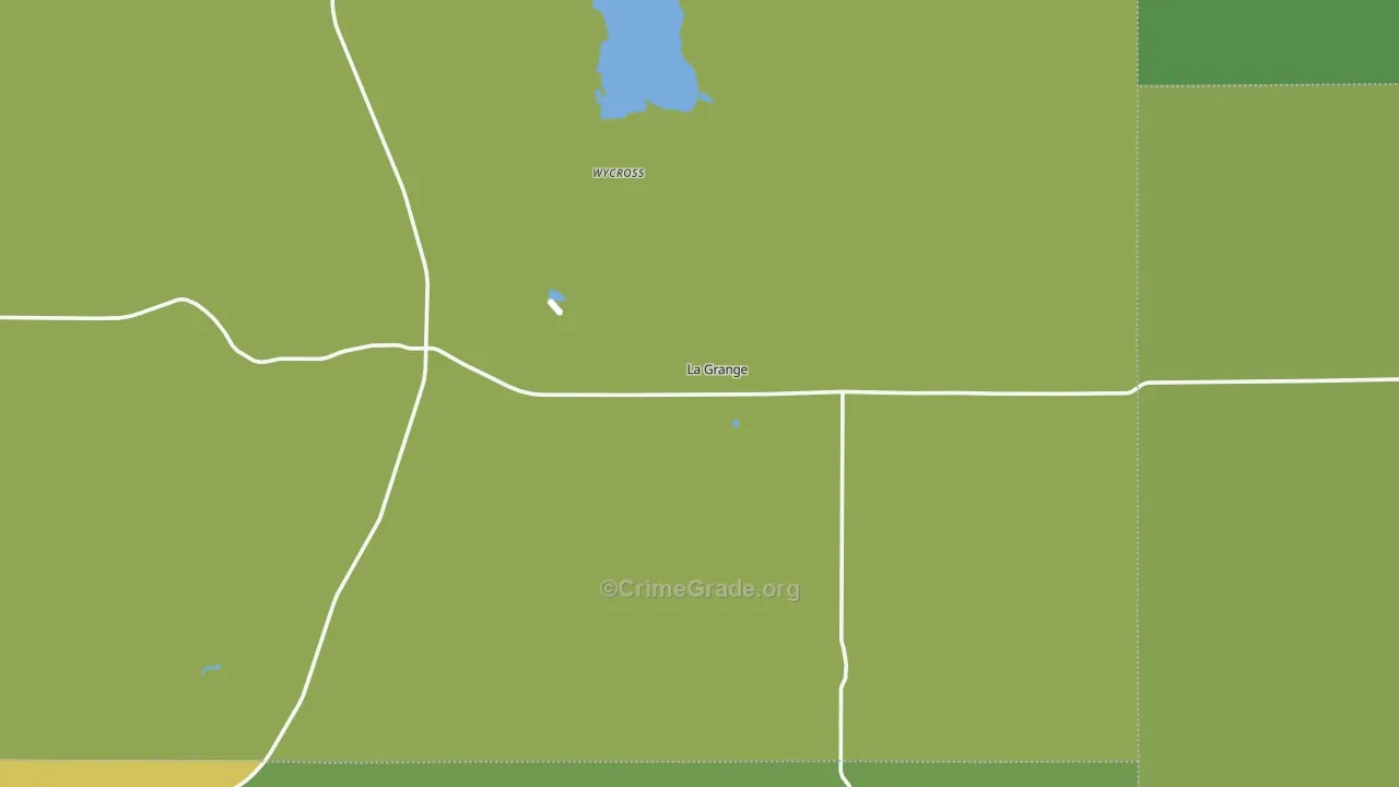 La Grange, WY Map of Vehicle Theft Rates