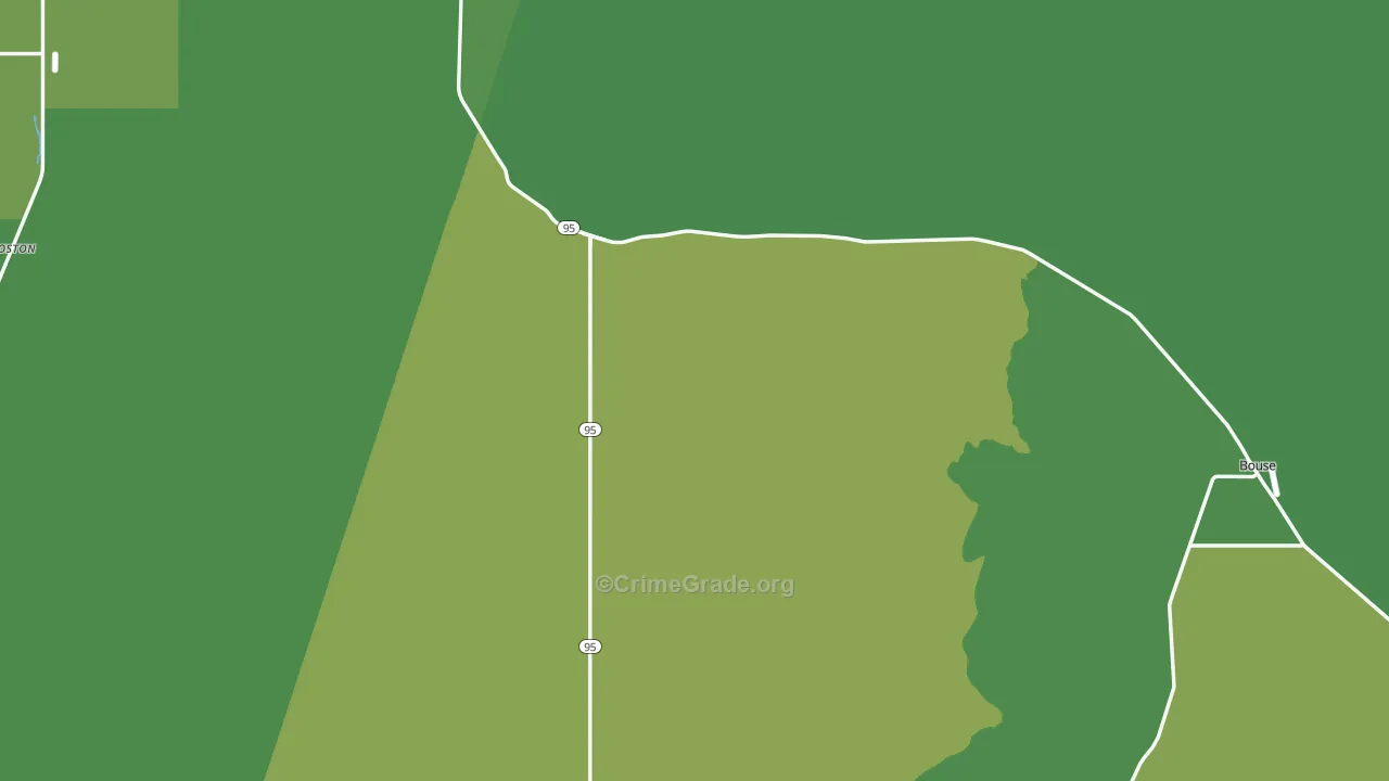 La Paz County, AZ Map of Vehicle Theft Rates
