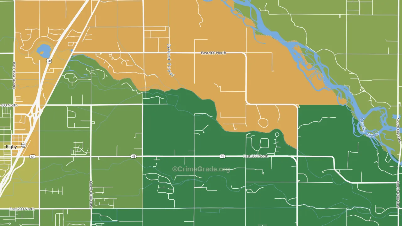 Labelle, ID Map of Vehicle Theft Rates