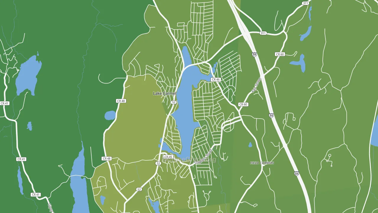 Lake Carmel, NY Map of Vehicle Theft Rates