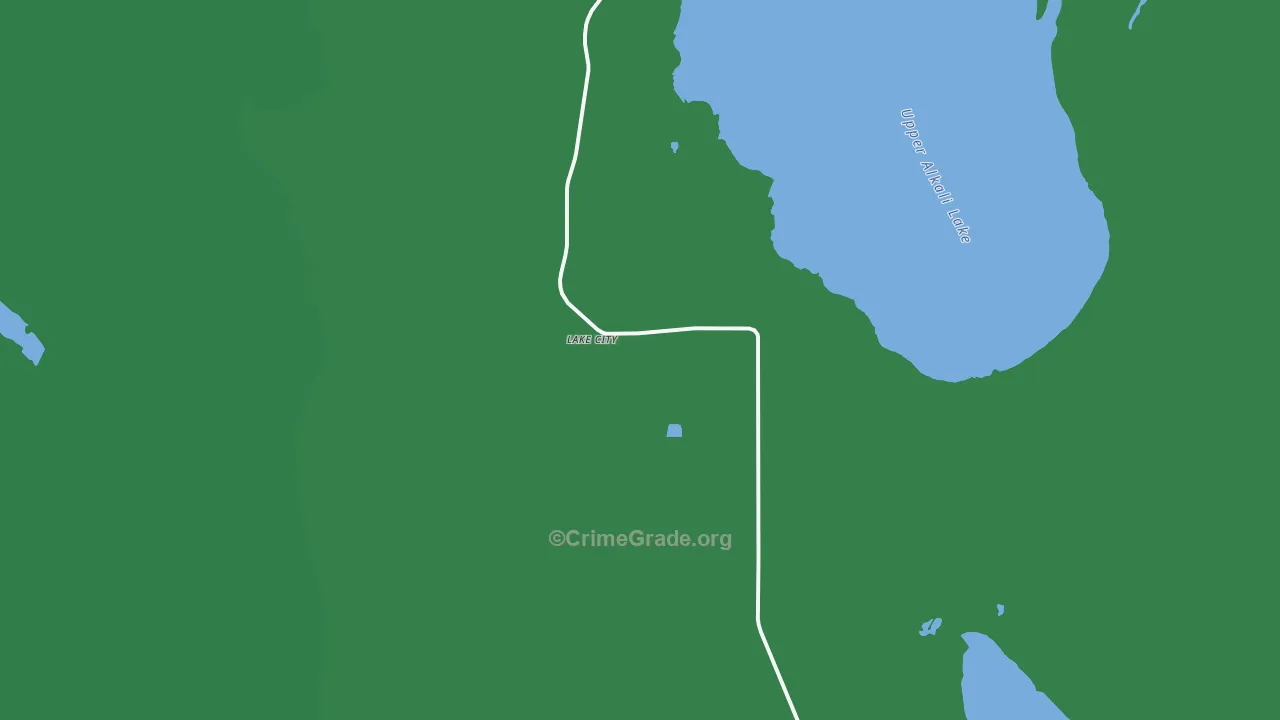 Lake City, CA Map of Vehicle Theft Rates