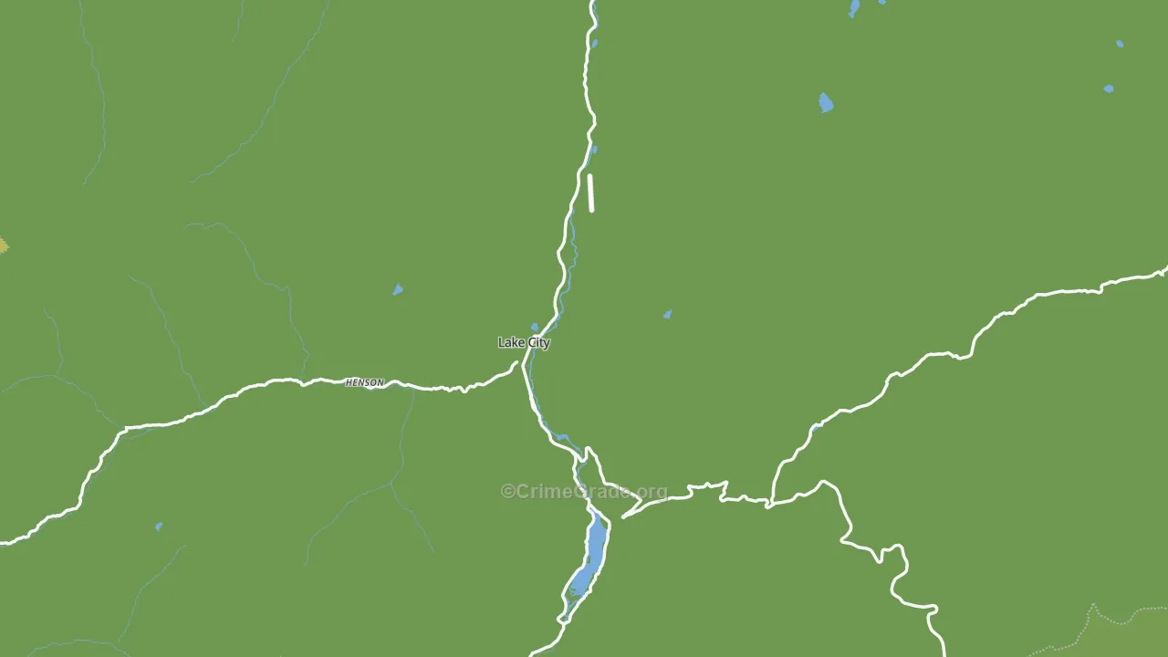 Lake City, CO Map of Vehicle Theft Rates