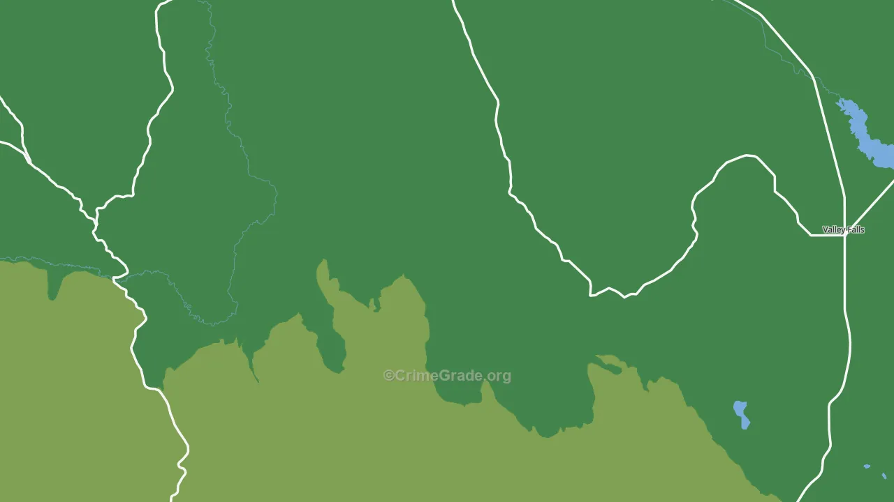 Lake County, OR Map of Vehicle Theft Rates