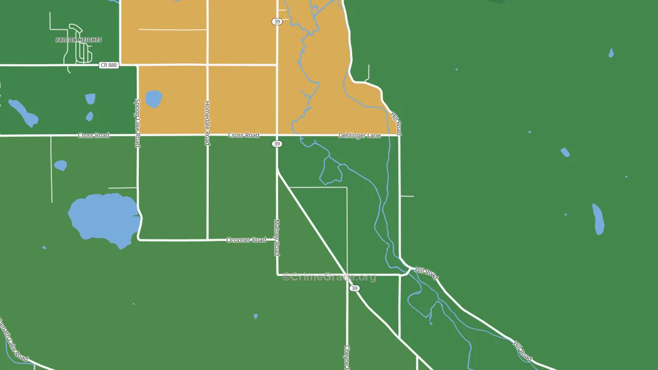 Lake of the Woods, OR Map of Vehicle Theft Rates