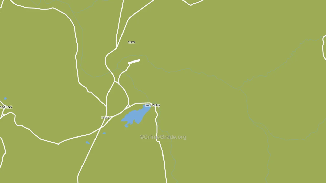 Lake Valley, NM Map of Vehicle Theft Rates