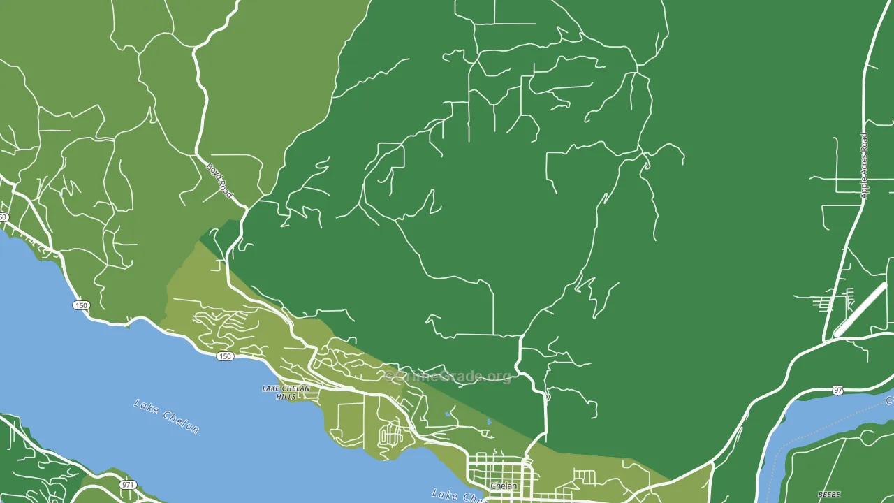 Lakeside, WA Map of Vehicle Theft Rates