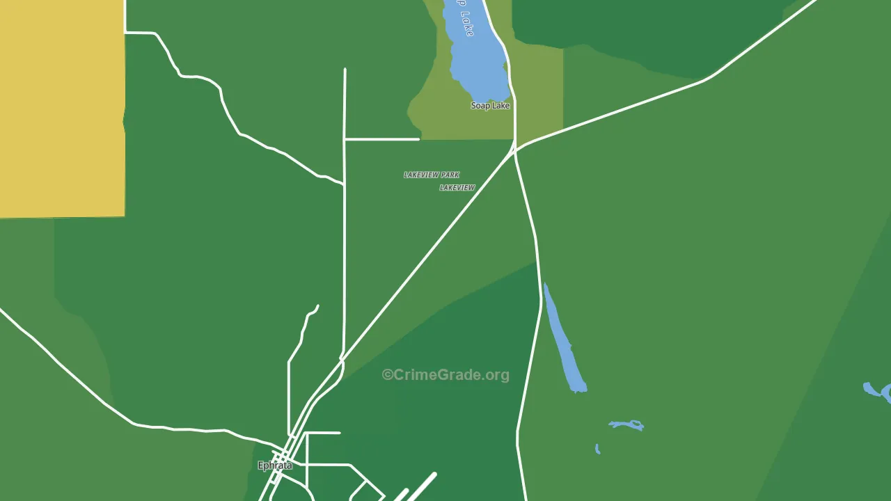 Lakeview Park, WA Map of Vehicle Theft Rates