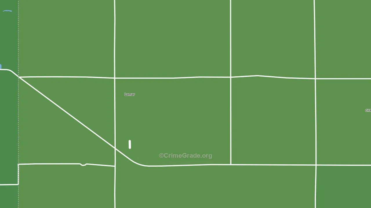 Lamar, NE Map of Vehicle Theft Rates