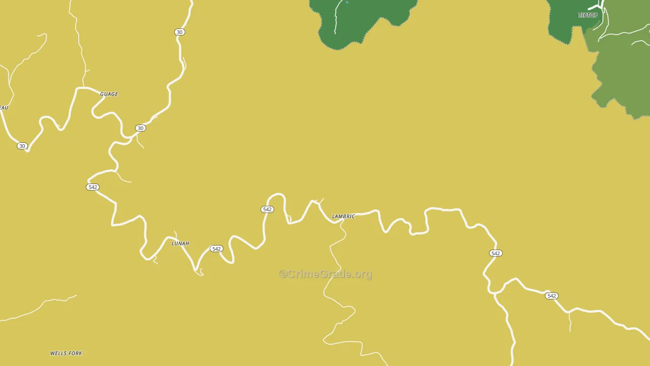 Lambric, KY Map of Vehicle Theft Rates