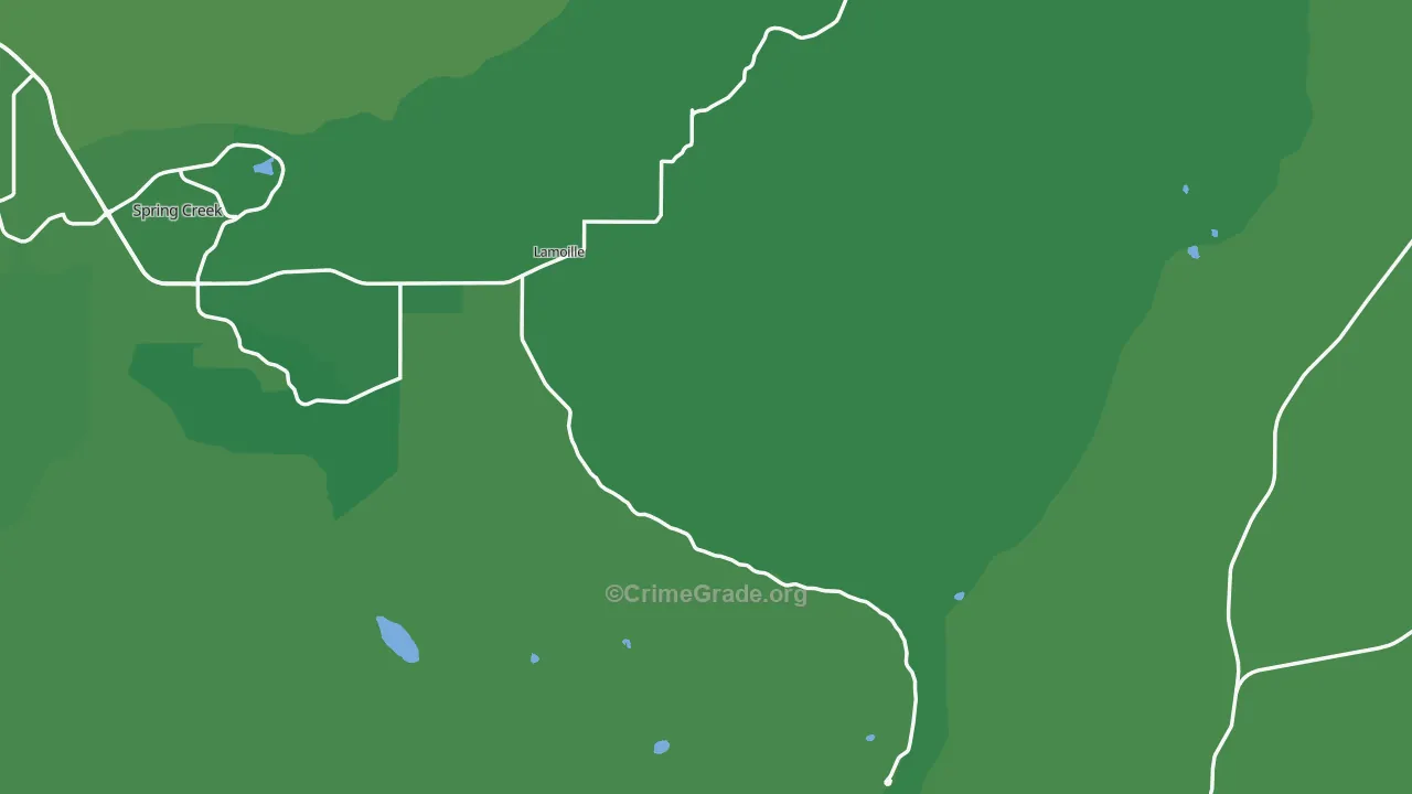 Lamoille, NV Map of Vehicle Theft Rates