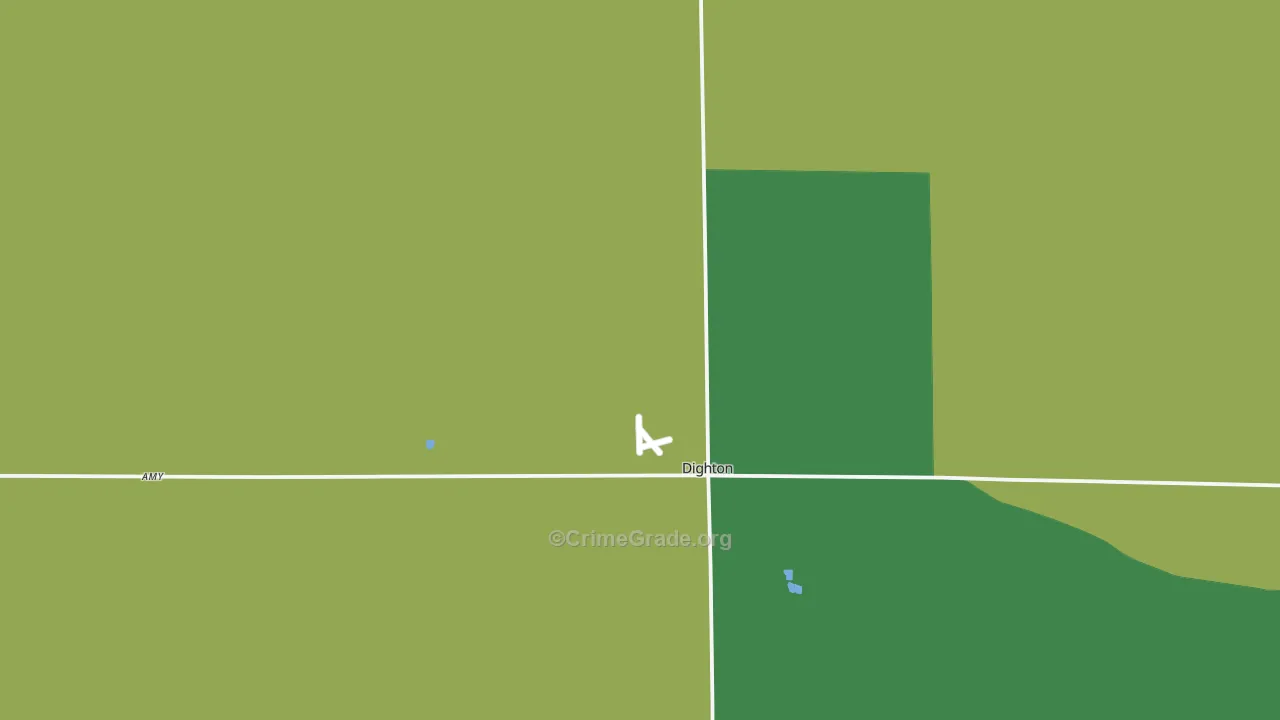 Lane County, KS Map of Vehicle Theft Rates
