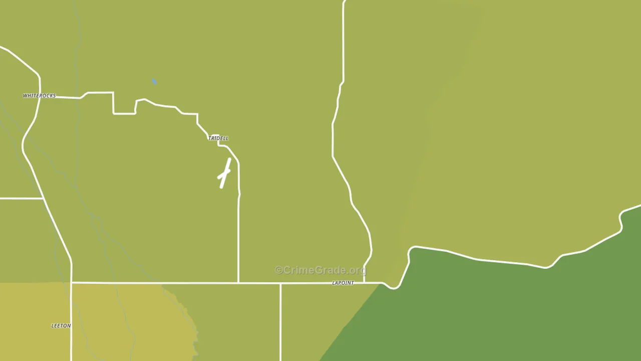 Lapoint, UT Map of Vehicle Theft Rates