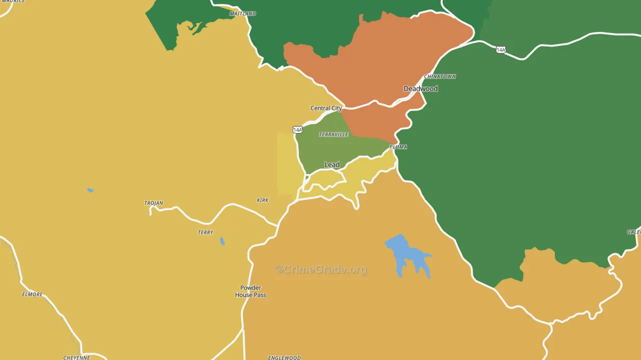 Lead, SD Map of Vehicle Theft Rates