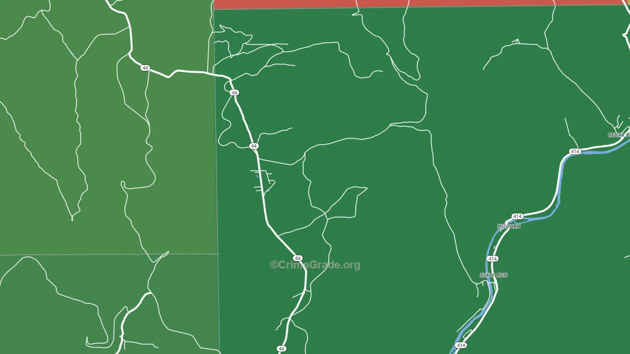 Leetonia, PA Map of Vehicle Theft Rates