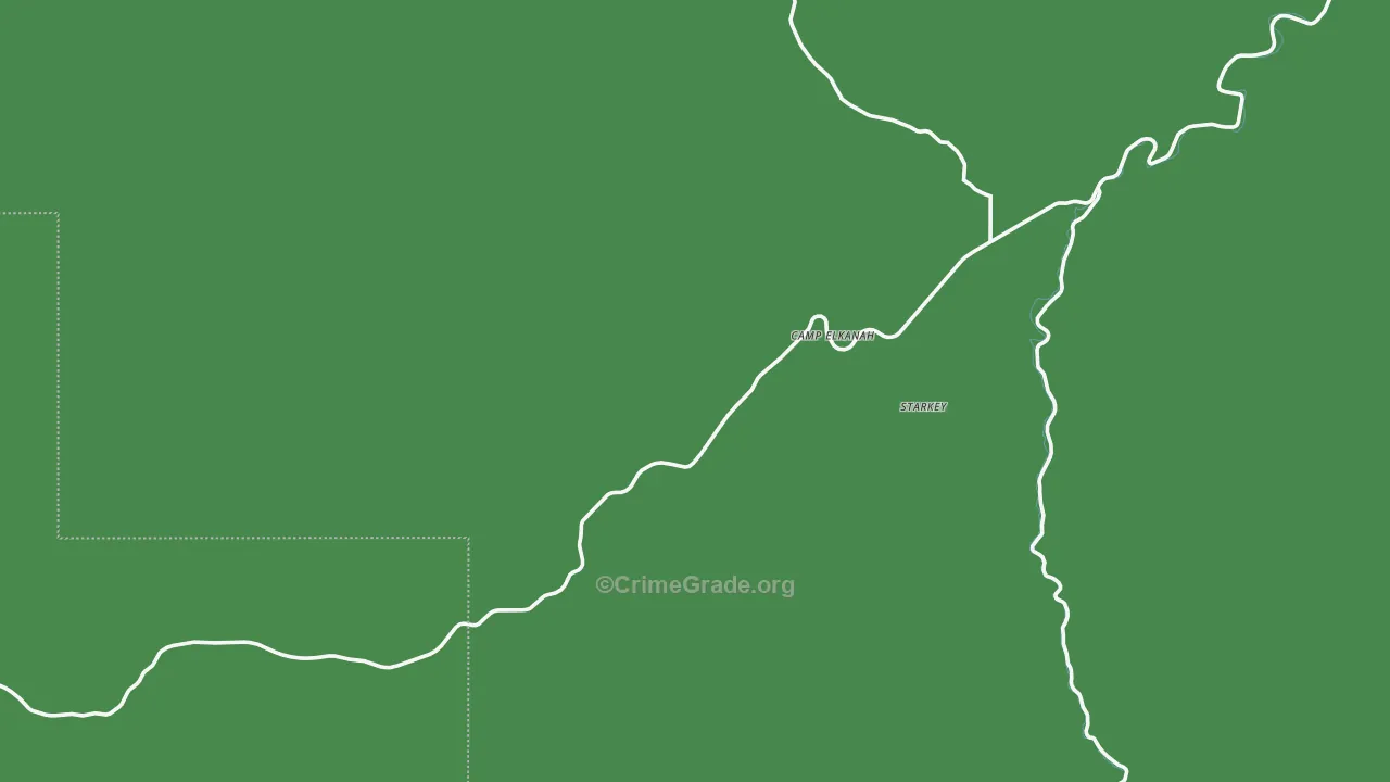 Lehman Hot Springs, OR Map of Vehicle Theft Rates