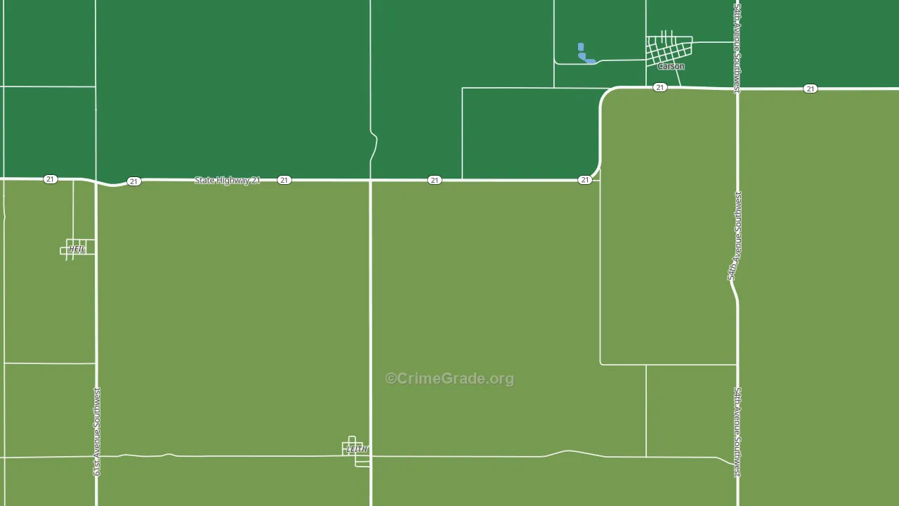 Leith, ND Map of Vehicle Theft Rates