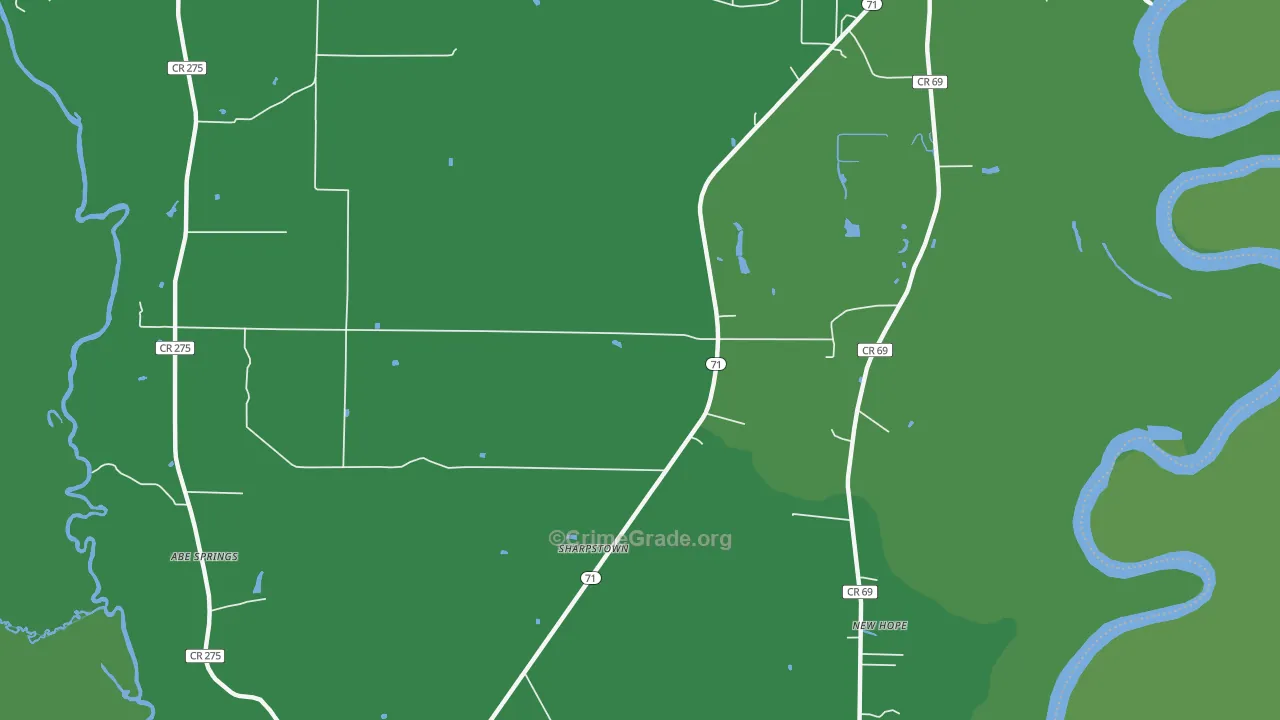 Leonards, FL Map of Vehicle Theft Rates