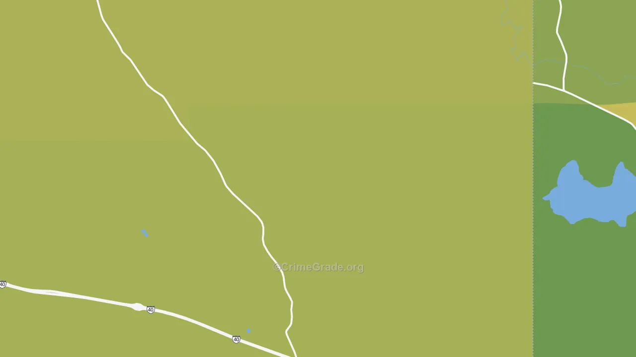 Leupp Corner, AZ Map of Vehicle Theft Rates