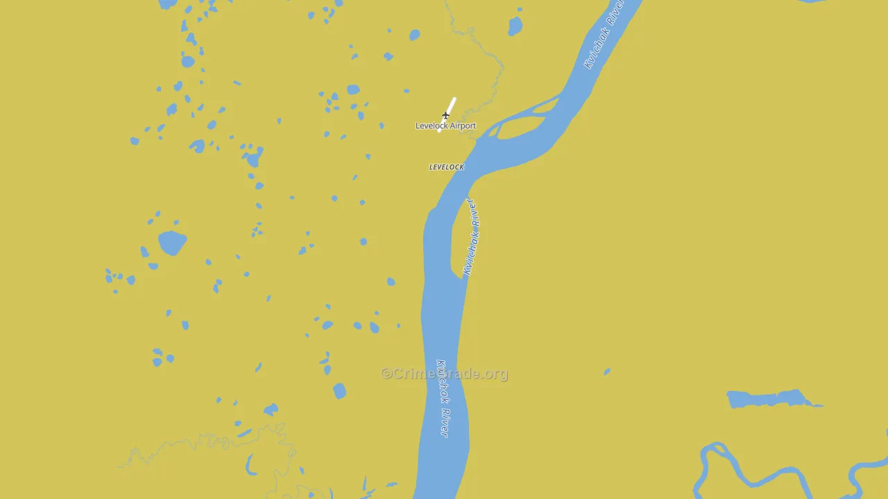 Levelock, AK Map of Vehicle Theft Rates