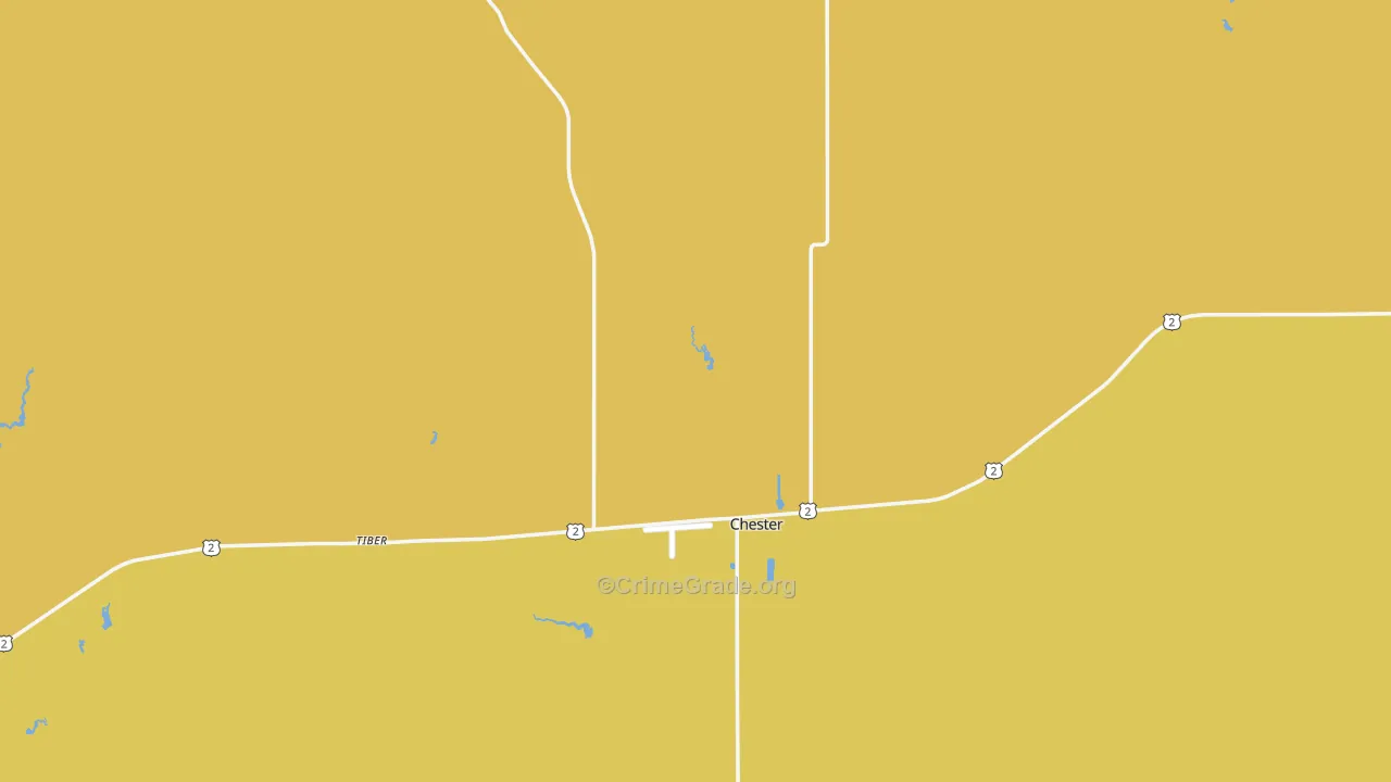 Liberty County, MT Map of Vehicle Theft Rates