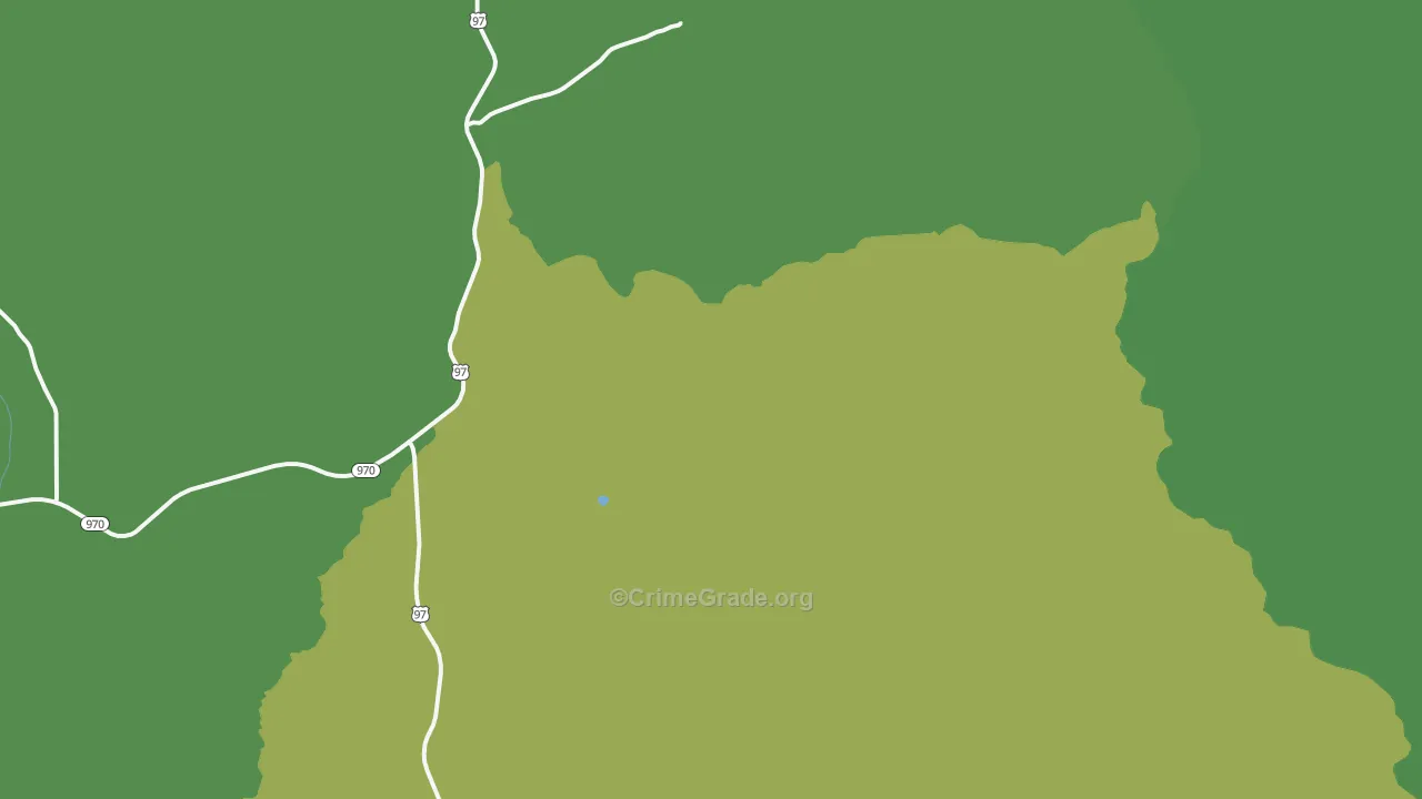 Liberty, WA Map of Vehicle Theft Rates
