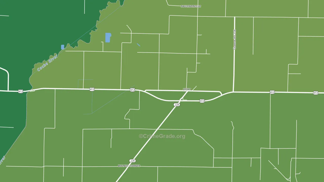 Light, AR Map of Vehicle Theft Rates