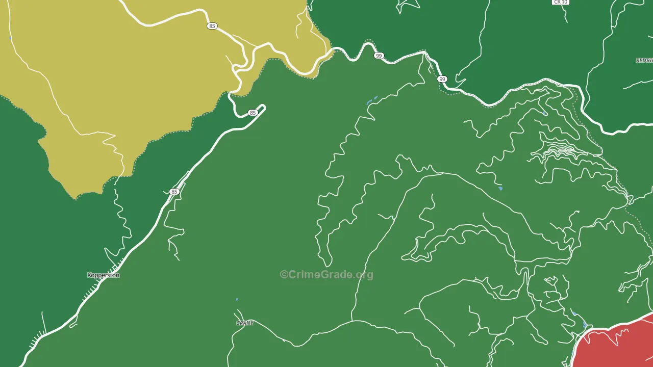 Lillyhaven, WV Map of Vehicle Theft Rates
