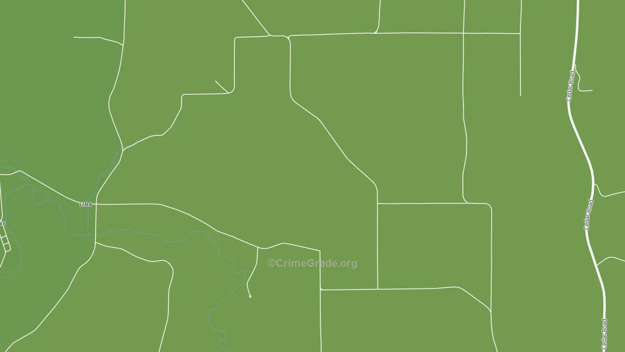 Lima, IA Map of Vehicle Theft Rates