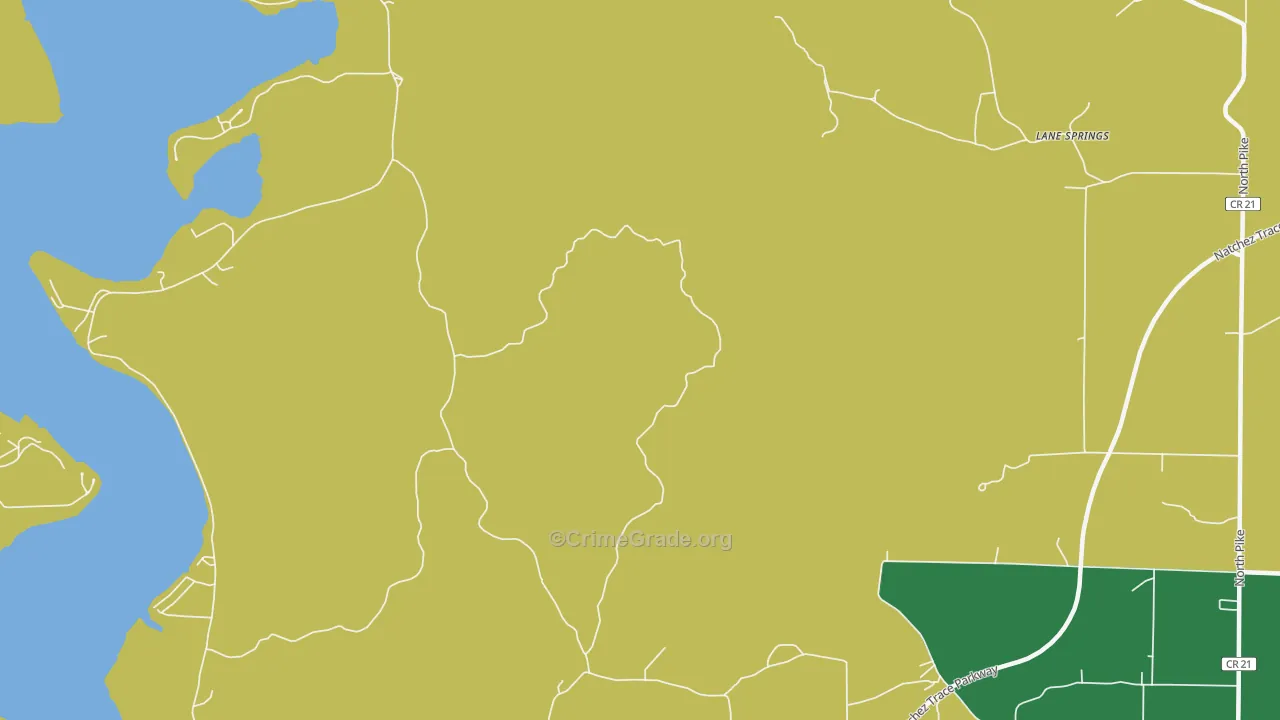 Lime Kiln, AL Map of Vehicle Theft Rates