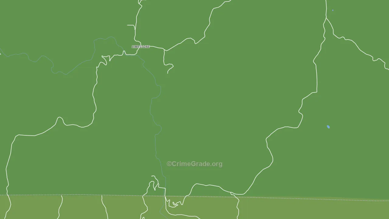 Limestone, AR Map of Vehicle Theft Rates