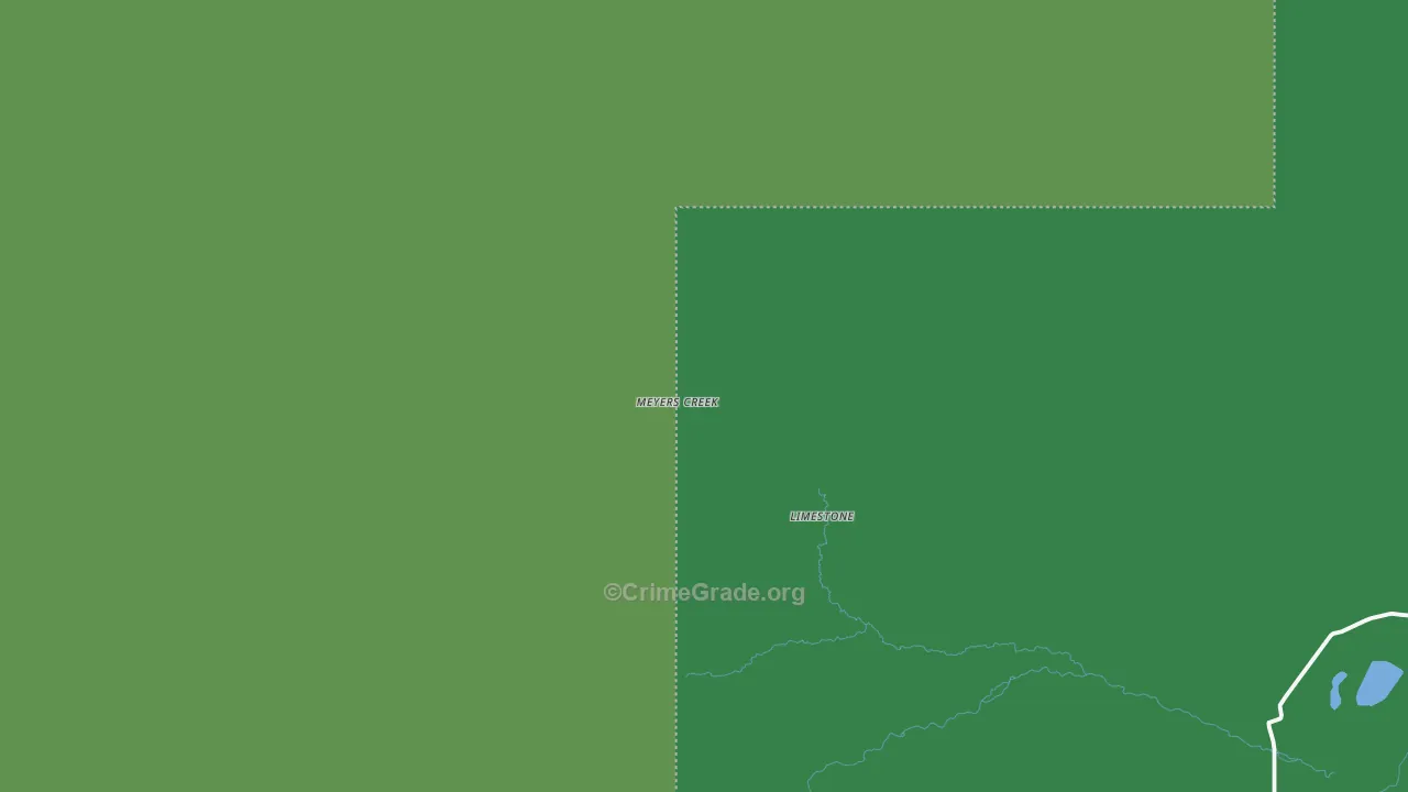 Limestone, MT Map of Vehicle Theft Rates