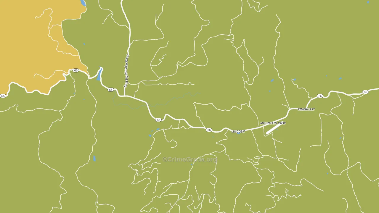 Lincoln, OR Map of Vehicle Theft Rates