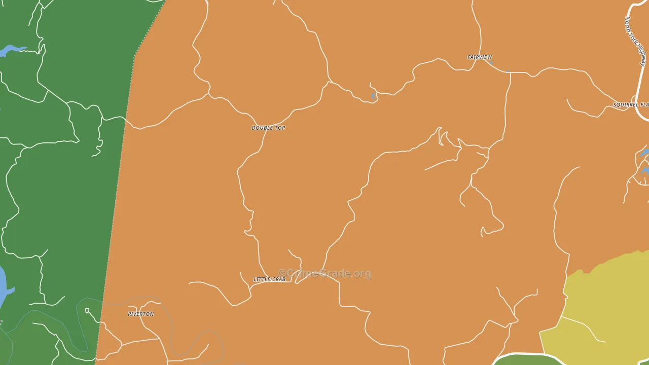 Littlecrab, TN Map of Vehicle Theft Rates