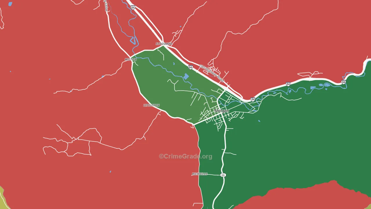 Littleton, UT Map of Vehicle Theft Rates