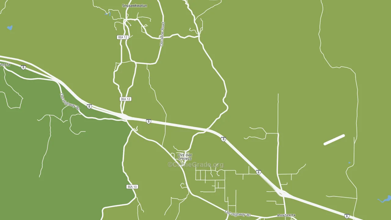 Live Oak Springs, CA Map of Vehicle Theft Rates
