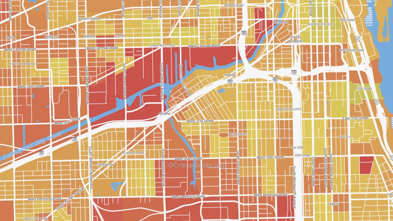 Locks, Chicago, IL Map of Vehicle Theft Rates