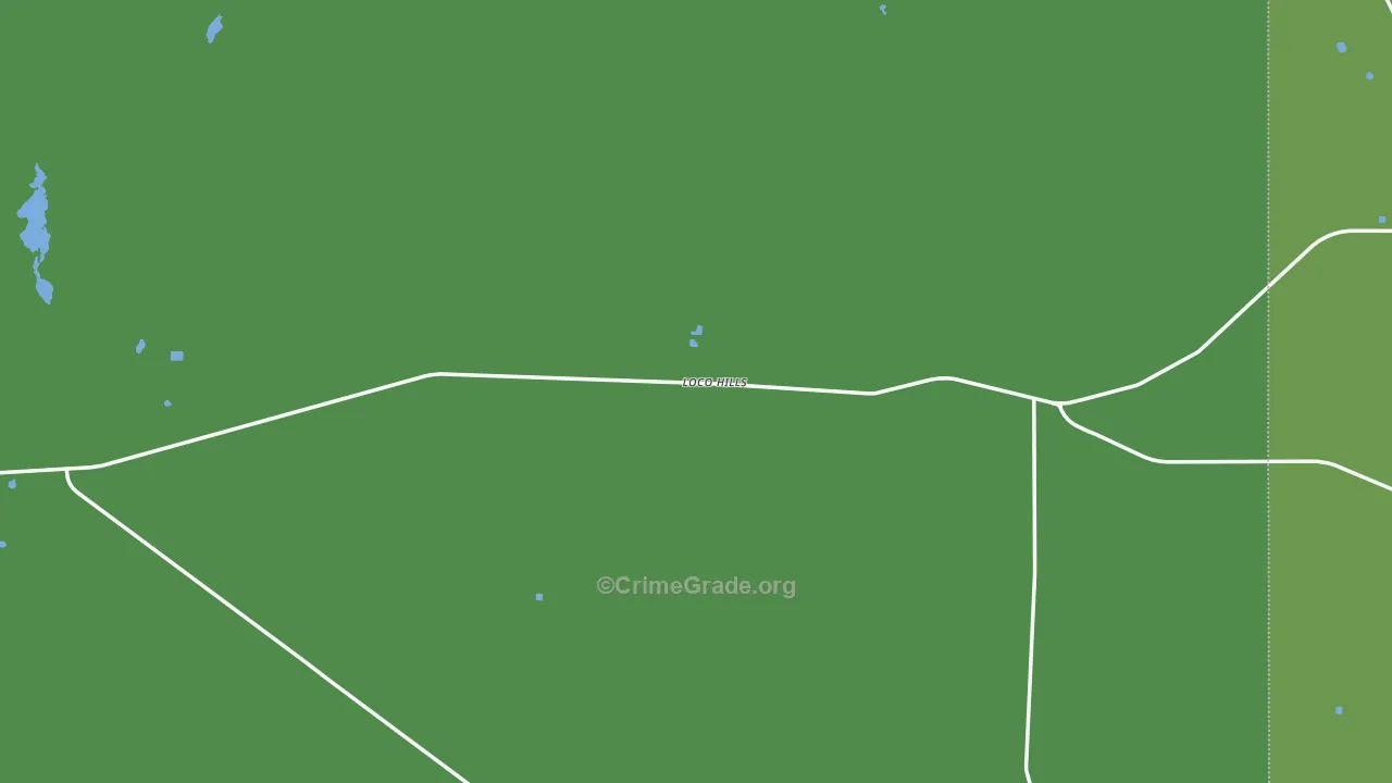 Loco Hills, NM Map of Vehicle Theft Rates