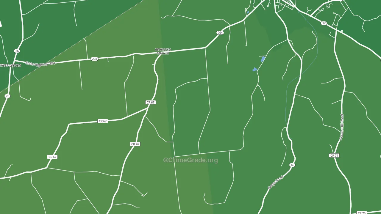 Locust Grove, NY Map of Vehicle Theft Rates