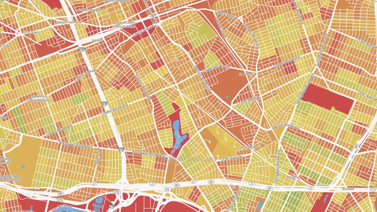 Locust Manor, Queens, NY Map of Vehicle Theft Rates
